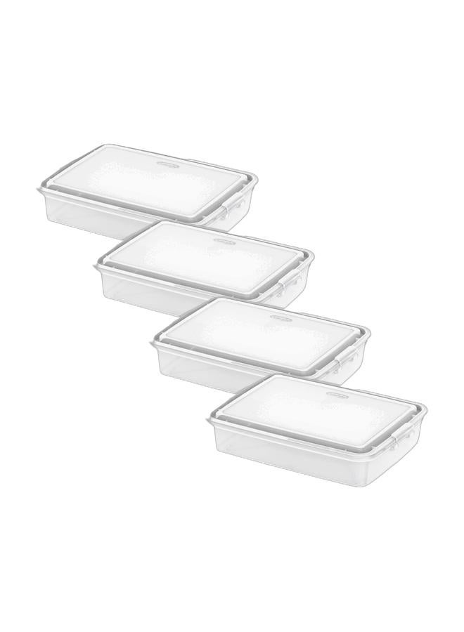 Cosmoplast صندوق تخزين بلاستيكي بسعة 15 لتر (عبوة من 4) - Image 1