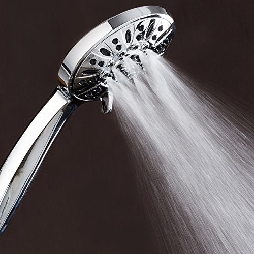 AquaDance 3316 High Pressure 6-Setting 4" Chrome Face Hand Held Head with Hose for The Ultimate Shower Experience Officially Independently Tested to Meet Strict US Quality & Performance Standards - Image 4