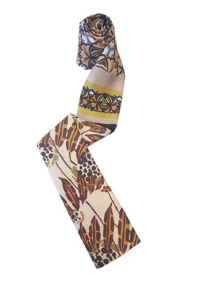 Rung Brick Cinnamon Alloro Scarf - Luxury Scarf for Women - Image 1