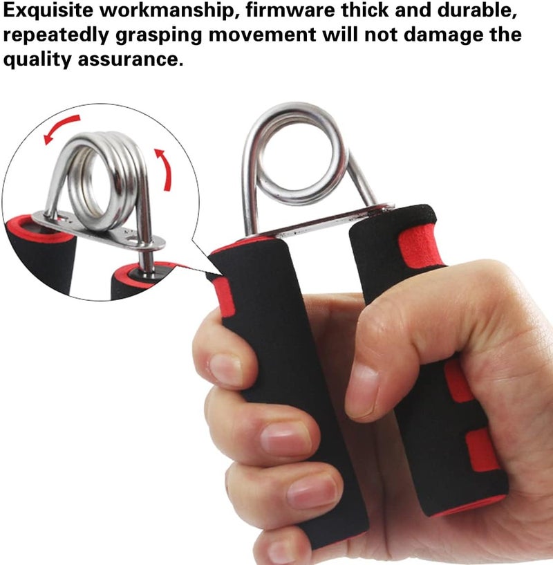 SHOWAY BOOMIBOO Hand Grip Strengthener, Hand Soft Foam Manual Exerciser, Rapid Increase of Wrist, Forearm and Finger Strength Exercise Equipment, 2 Pack - Image 2