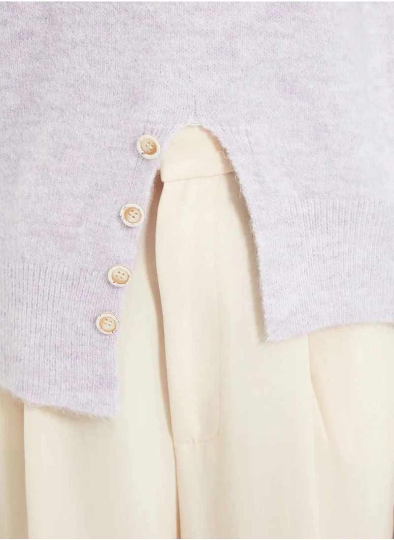 trendyol Button Detail Knitted Top