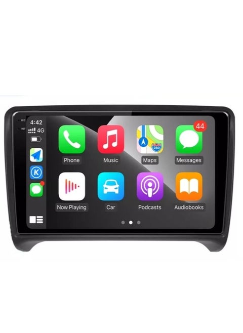 Android Carplay Screen For Audi TT MK2 2006 to 2014 Support Apple Carplay Android Auto Wireless 4GB RAM QLED Touch Screen Included AHD 180D Wide Angle Camera