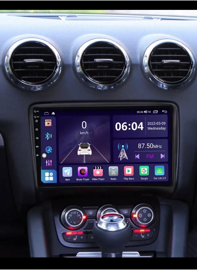 Android Carplay Screen For Audi TT MK2 2006 to 2014 Support Apple Carplay Android Auto Wireless 4GB RAM QLED Touch Screen Included AHD 180D Wide Angle Camera