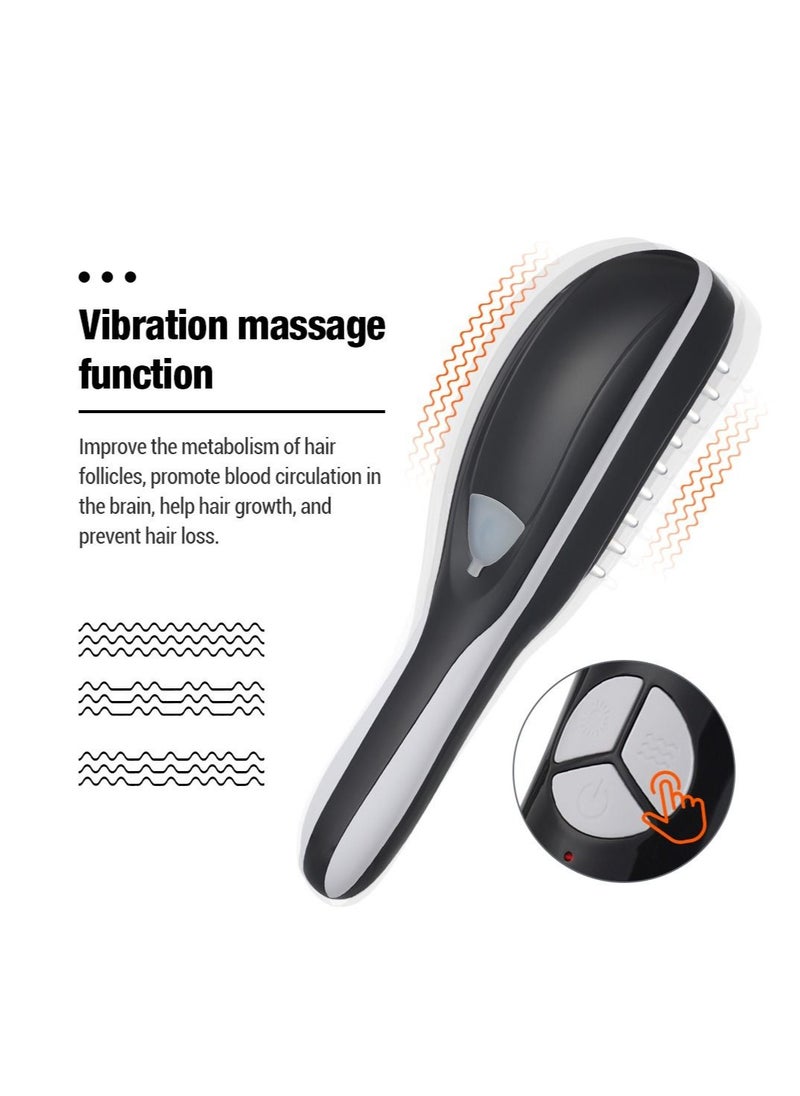 Electric Spray Massage Comb Micro Current Head Meridian Massager Anti Hair Loss Physiotherapy Red And Blue Light Nourish Scalp