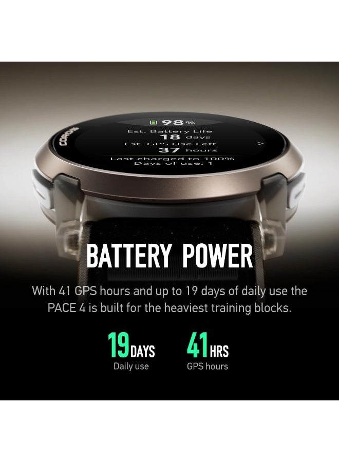 COROS PACE 4 Ultralight Sport GPS Watch, 1.2" AMOLED Touchscreen,19 Days of Daily use, Voice Features, Advanced Training Tools, Accurate GPS, Heart Rate Monitor, Run (Jakob Ingebrigtsen) Jakob Ingebrigtsen - Image 3