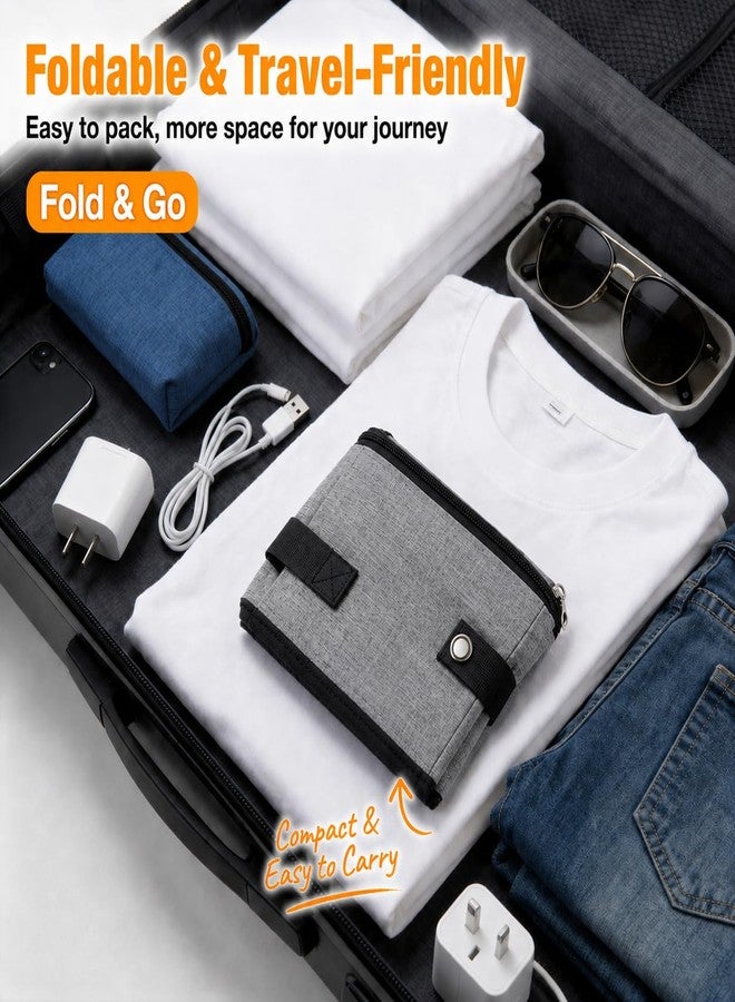 SZEE Travel Litter Box for Cats with Zipped Lid with 3 Pcs Disposable Liner Bags, Easy Cleaning, Suitable for Pets up to 15lbs, Portable Litter Box for Travel, Car, Hotel, Airplane, Camping - Grey - Image 5