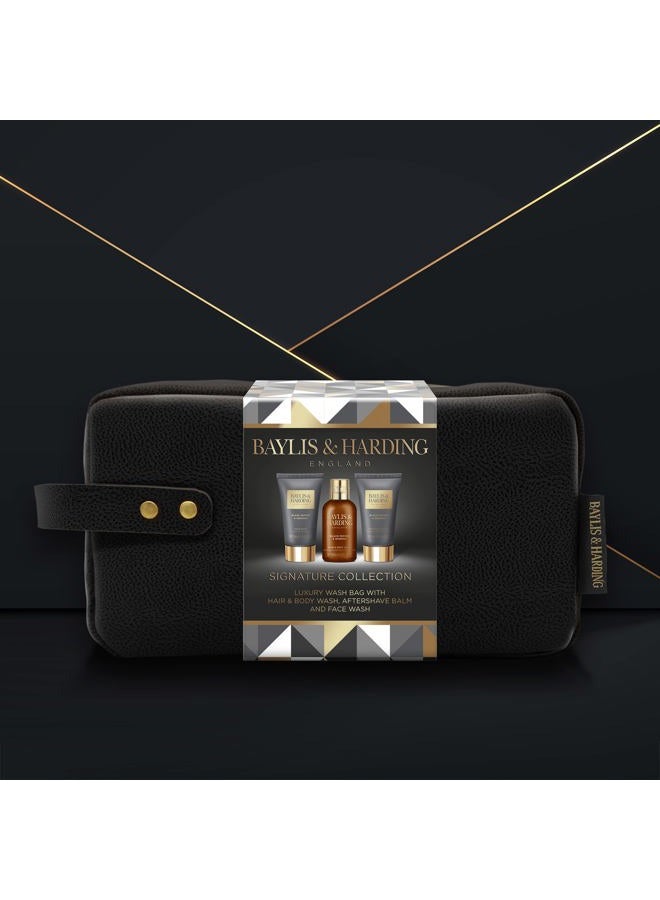 Baylis & Harding طقم هدايا حقيبة غسيل فاخرة للرجال بالفلفل الأسود والجينسنغ - صديق للنباتيين (عبوة من 1) - Image 2