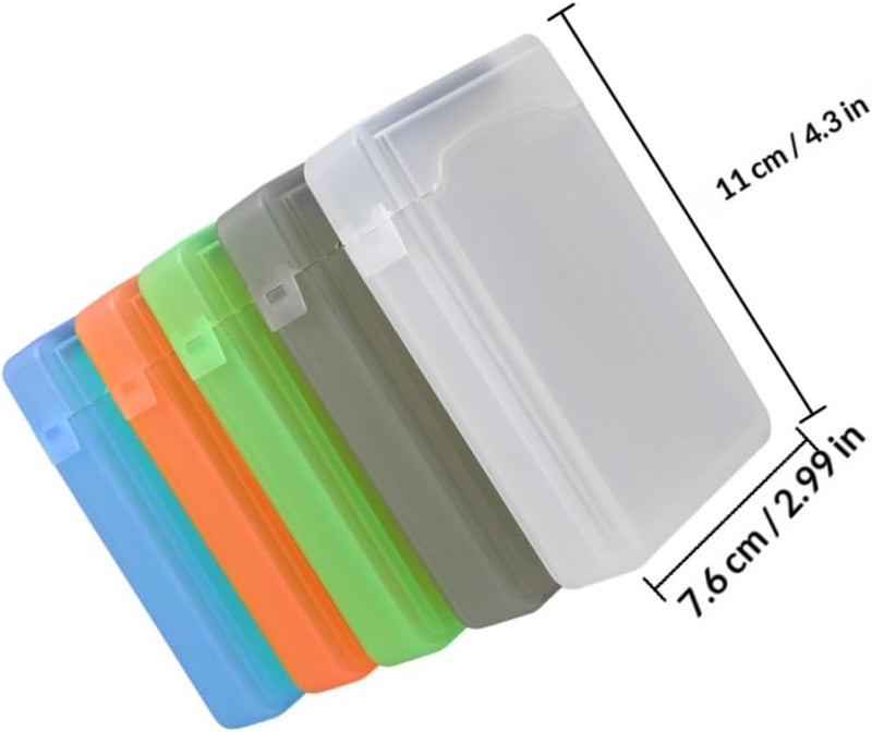 Mikikit 5pcs 2.5 Inch Hard Drive Storage Boxes HDD Organizer Protective Cases Anti-Shock for External Drives Portable Data Protection in White Gray - Image 2
