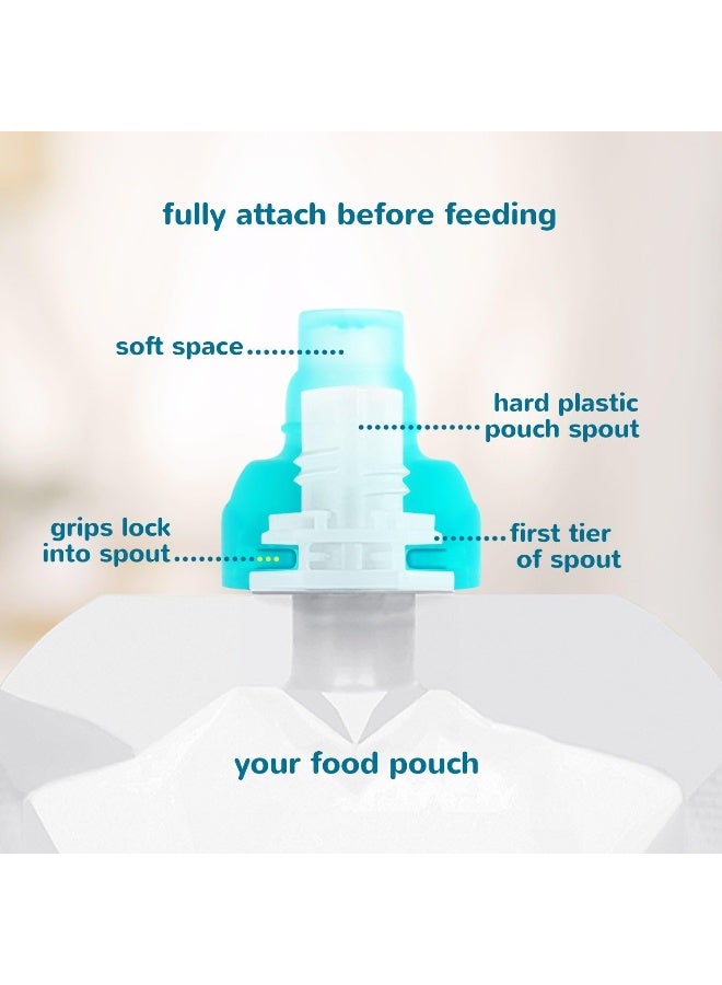 ChooMee Replacement Caps For Reusable Food Pouches - Image 4