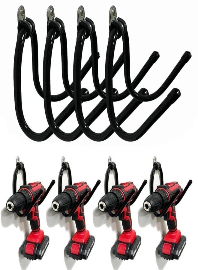 AUXPhome Power Tool Organizer - Wall Mount Garage Storage Rack, Hanger Hooks for Drills, Cables, Accessories & Tool Box - Holds 4 Drills - Image 1