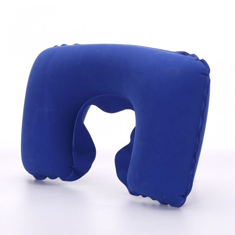 Flocked Velvet Set Inflatable Pillow Outdoor Nap Travel Pillow Neck Pillow Pillow U Pillow U-Shaped Pillow U-Shaped Pillow U-Shaped Pillow - Image 1