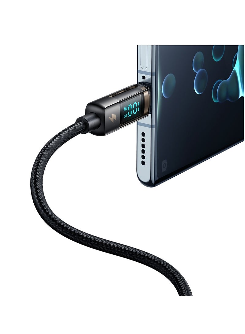 MCDODO CA-361  Type-C to Type-C Charging Cable1.2m Auto Power Off Transparent Data Cable - Image 4