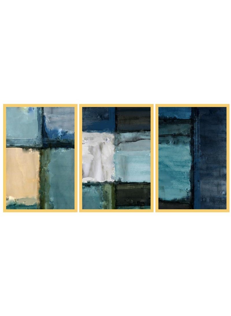 AIWANTO Abstract Crystal Porcelain Decorative Wall Painting Set (A B C)  - Image 1