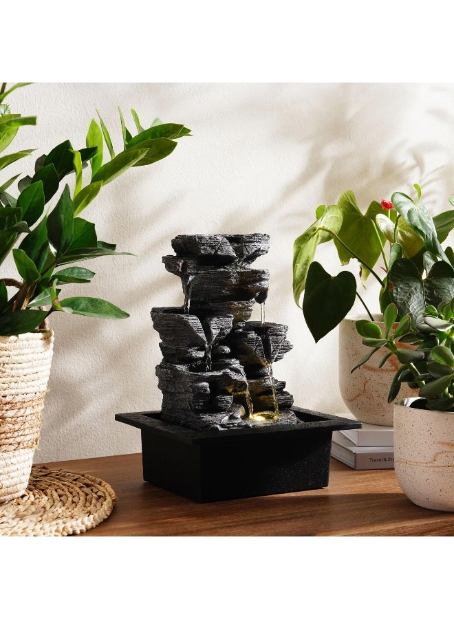 Pan Home Alpine Table Fountain 25x20x32cm - Grey - Image 3
