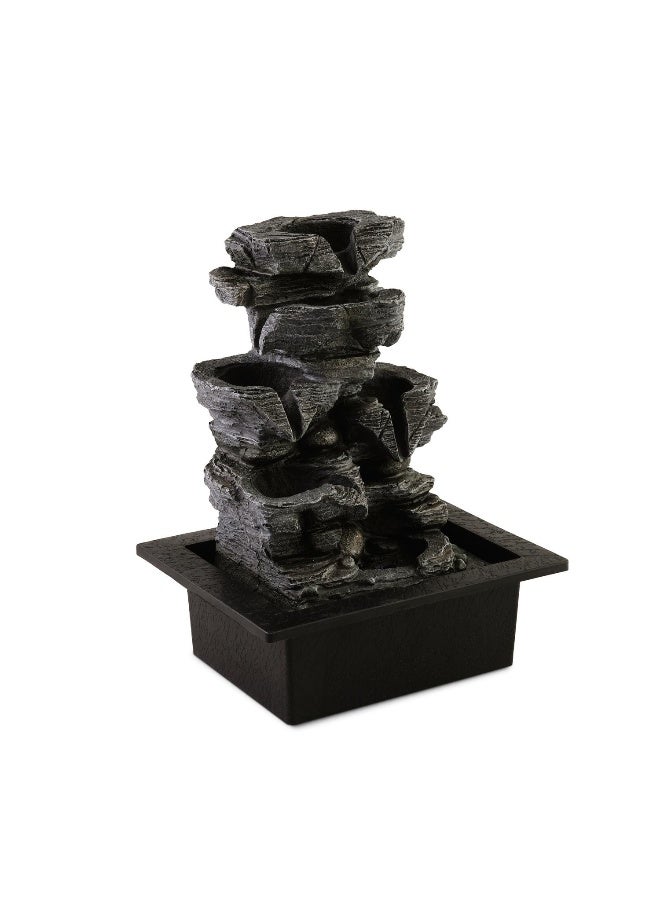 Pan Home Alpine Table Fountain 25x20x32cm - Grey - Image 2