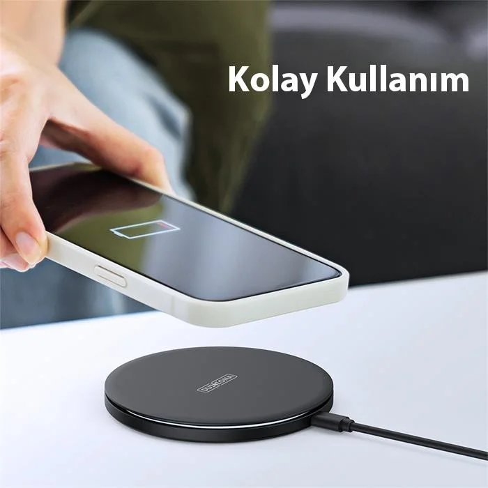 بولهاموبيل Polham 15W Ultra Thin Wireless Charger, Qi Certified Heat-Free Surge Protected Wireless Charger
