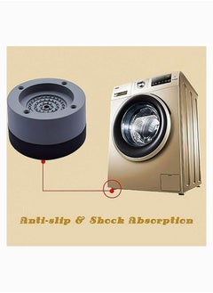 SYOSI Washing Machine Feet Pads, Non Slip Washing Machine Mat, Washing Machine Support Leg, Shock And Noise Cancelling Washing Machine Support for Protects Laundry Room Floor 4Pcs (8.5cm)  - Image 5