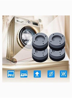 SYOSI Washing Machine Feet Pads, Non Slip Washing Machine Mat, Washing Machine Support Leg, Shock And Noise Cancelling Washing Machine Support for Protects Laundry Room Floor 4Pcs (8.5cm)  - Image 2