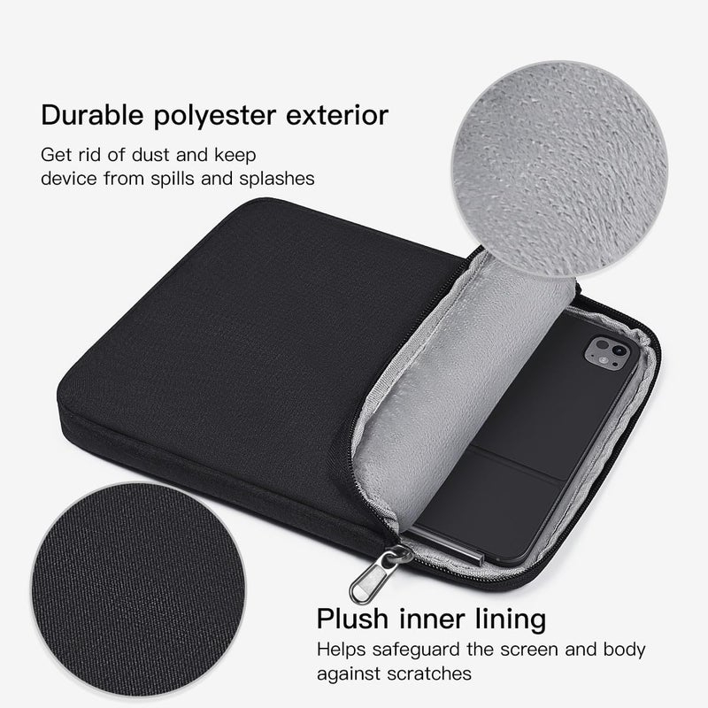 CaseBuy حافظة كمبيوتر لوحي 12.9-13 بوصة لجهاز iPad Pro 13 بوصة M5 M4، iPad Air 13" M2 M3(2025)، iPad Pro 12.9 بوصة M2 M1(6th/5th) 2022-2018 مع لوحة مفاتيح سحرية، حقيبة سفر واقية مبطنة مضادة للصدمات، - Image 4