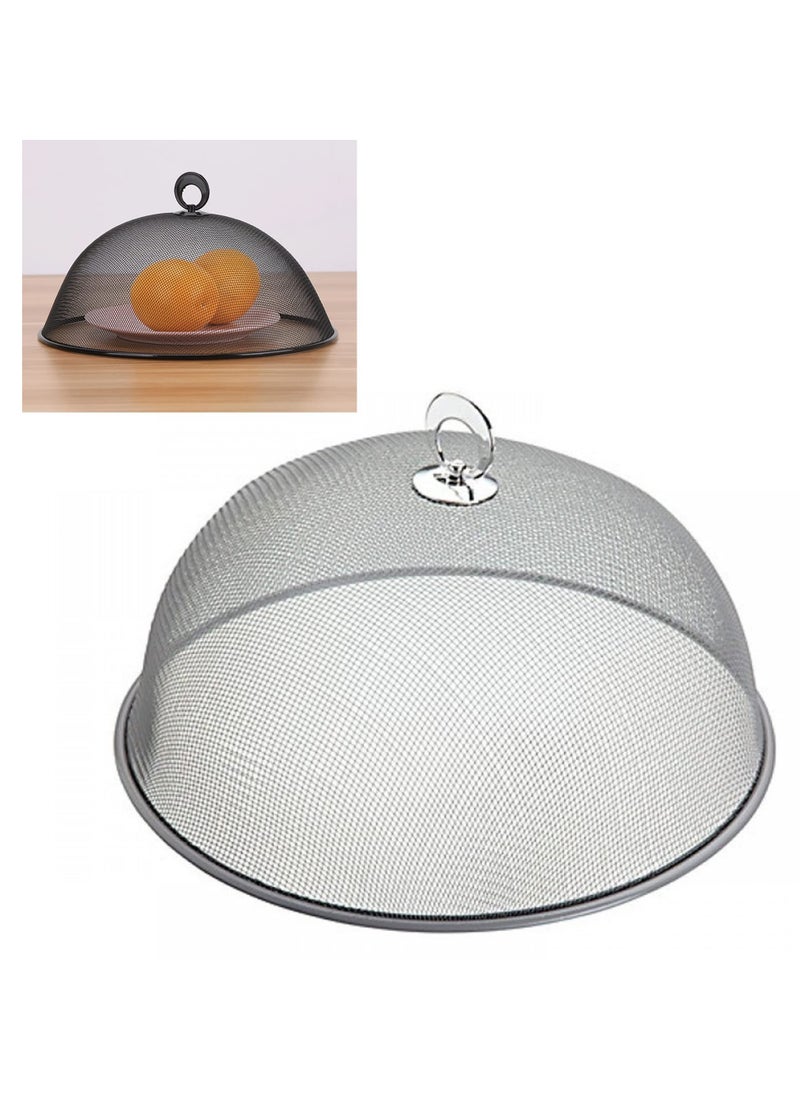Excefore 12 inches - Metal Mesh Food Cover, Reusable Dome Mesh Covers to Protect Food from Fruit Flies Insect, Bugs, Mosquitos for Indoor Outdoor Kitchen Table Picnic Camping  - Image 1