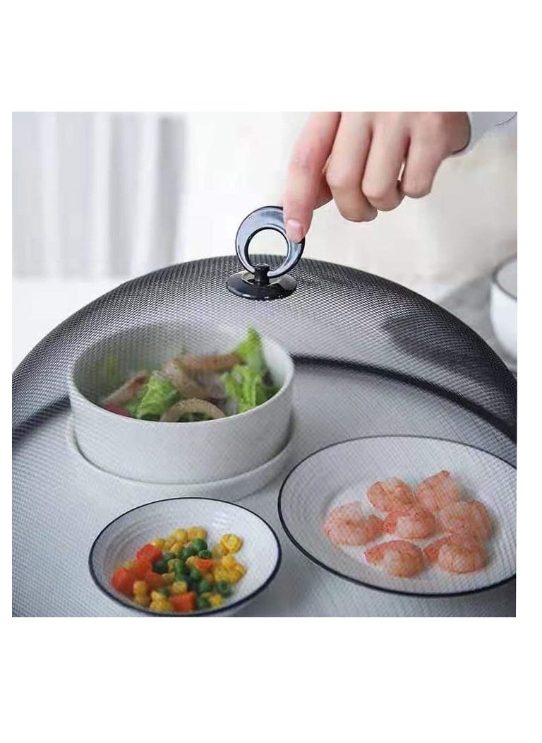 Excefore 12 inches - Metal Mesh Food Cover, Reusable Dome Mesh Covers to Protect Food from Fruit Flies Insect, Bugs, Mosquitos for Indoor Outdoor Kitchen Table Picnic Camping  - Image 2