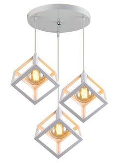 HUA QIANG WANG Modern Industrial Pendant Light 1-Head/3-Head Black Ceiling Lamp, Adjustable Height Hanging Chandelier Lighting Fixture for Kitchen Island,Living Room,Dining Room,Bedroom  - Image 1