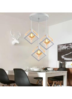 HUA QIANG WANG Modern Industrial Pendant Light 1-Head/3-Head Black Ceiling Lamp, Adjustable Height Hanging Chandelier Lighting Fixture for Kitchen Island,Living Room,Dining Room,Bedroom  - Image 4