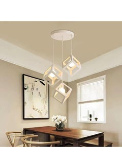 HUA QIANG WANG Modern Industrial Pendant Light 1-Head/3-Head Black Ceiling Lamp, Adjustable Height Hanging Chandelier Lighting Fixture for Kitchen Island,Living Room,Dining Room,Bedroom  - Image 5