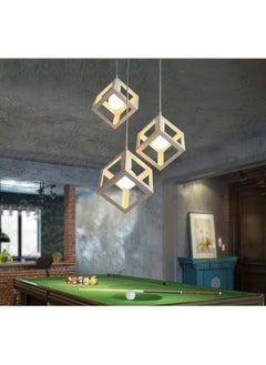 HUA QIANG WANG Modern Industrial Pendant Light 1-Head/3-Head Black Ceiling Lamp, Adjustable Height Hanging Chandelier Lighting Fixture for Kitchen Island,Living Room,Dining Room,Bedroom  - Image 3
