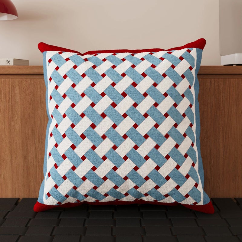 Dopamine Stripe Throw Pillow for Couch, Bauhaus Color Block Removable Cover, Office Nap Cushion - Image 4