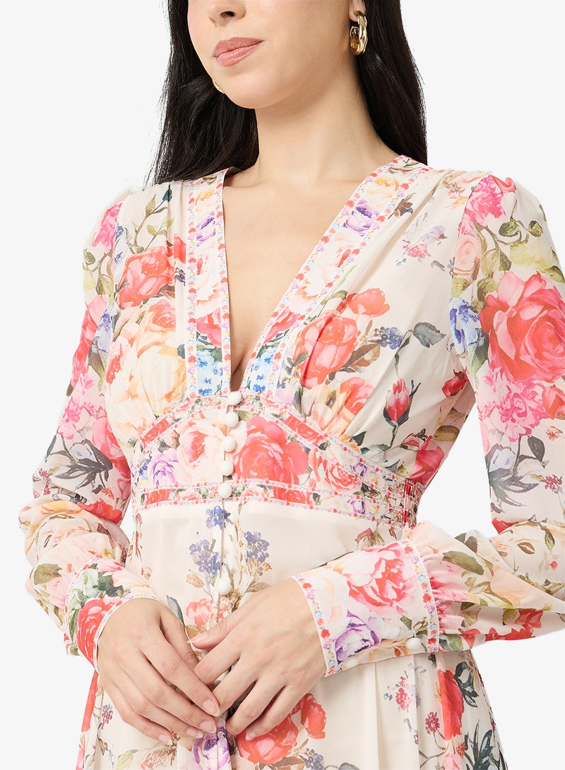 ELLA Floral  Print Dress - Image 3