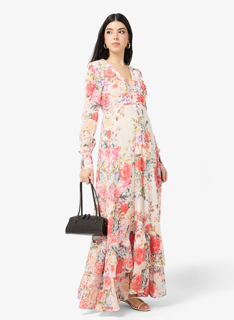 ELLA Floral  Print Dress - Image 4