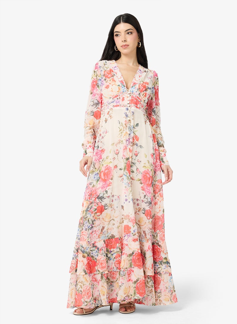 ELLA Floral  Print Dress - Image 1