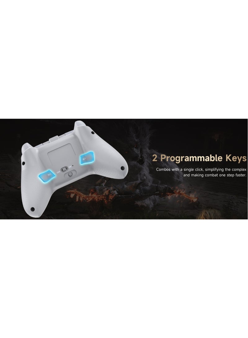 EasySMX Professional Gamepad EasySMX X15 WUKONG PC Controller - Enhanced Bluetooth Controller with Hall Joysticks/Hall Triggers/RGB Lighting - No Stick Drift, No Dead Zone - Work for PC, Android, Steam and Switch 1000mAh Battery 20 Hours Battery Life Customizable Back Keys One-Button Wake-Up Function Turbo Function 3 Adjustable Vibration Levels - Image 4