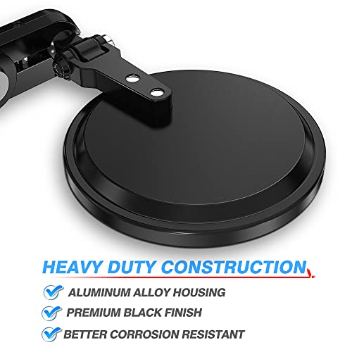 MICTUNING مرآة دراجة نارية عالمية من MICTUNING - مرآة جانبية قابلة للطي بحجم 3 بوصات متوافقة مع هوندا، سكوتر، سوزوكي، ياماها، كاواساكي، فيكتوري والمزيد - Image 5