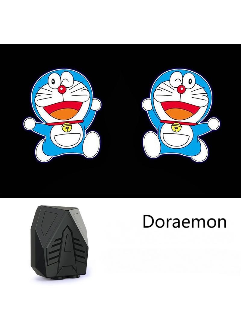 2-Piece LED Car Door Cartoon Dynamics Projector Shadow Light Set - Image 1