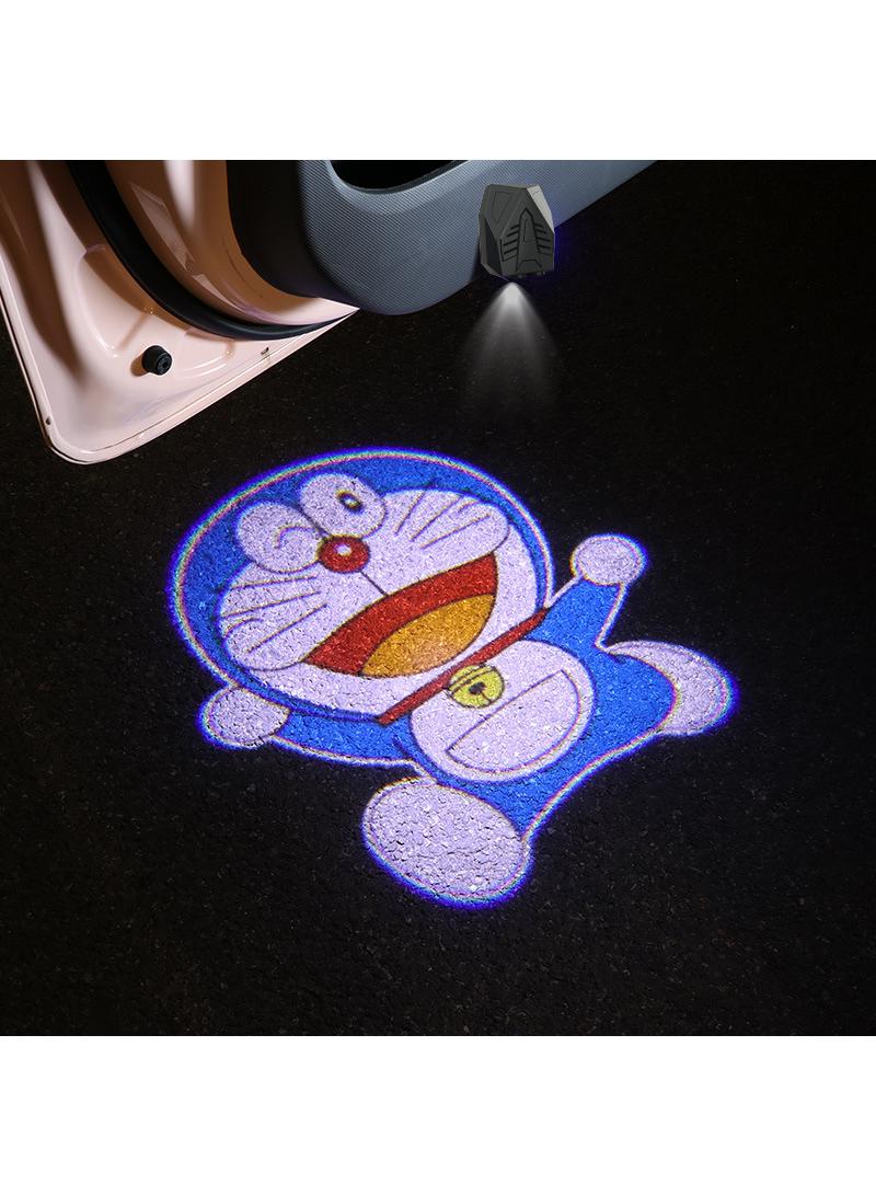 2-Piece LED Car Door Cartoon Dynamics Projector Shadow Light Set - Image 2