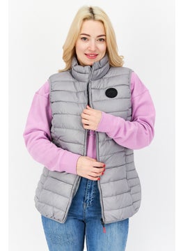 Women Quilted Puffer Vest Jacket, Light Grey - pzsku/Z40319C79CC802285154FZ/45/_/1726108819/8c3b3d4e-863f-4509-a95d-c19dd7176d9c