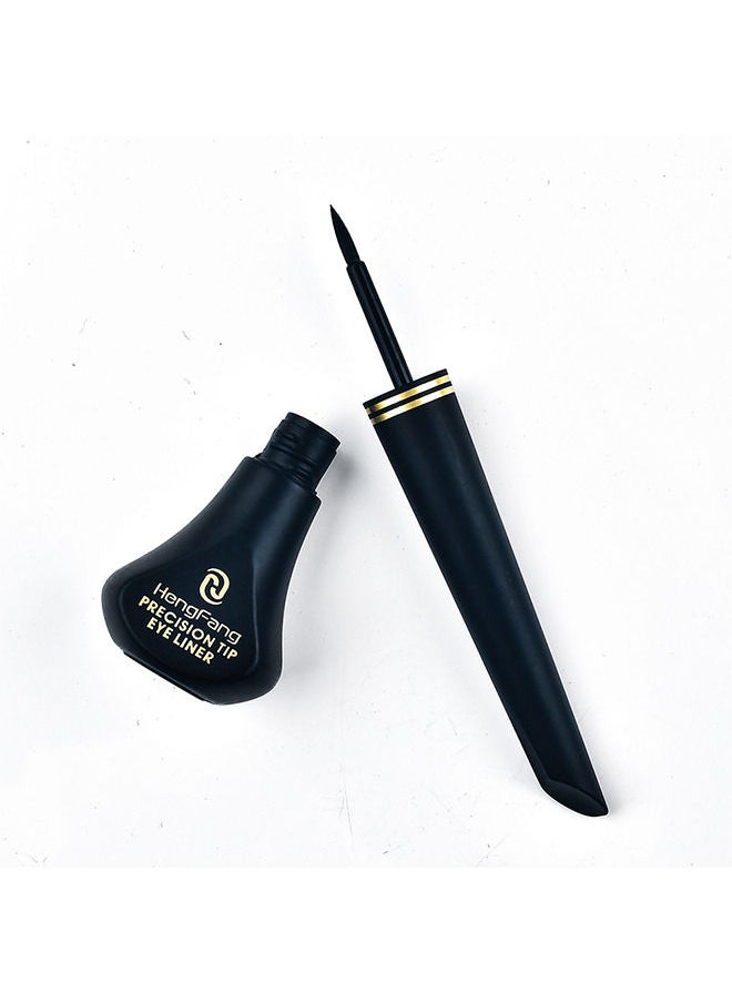 TEAYASON - Liquid Eyeliner, Highly Pigmented and Waterproof Eyeliner, For Intense Eye Definition, Smear-proof Eyeliner Liquid, Includes Easy Grip Wand and Felt Tip Eyeliner Applicator Black - Image 1