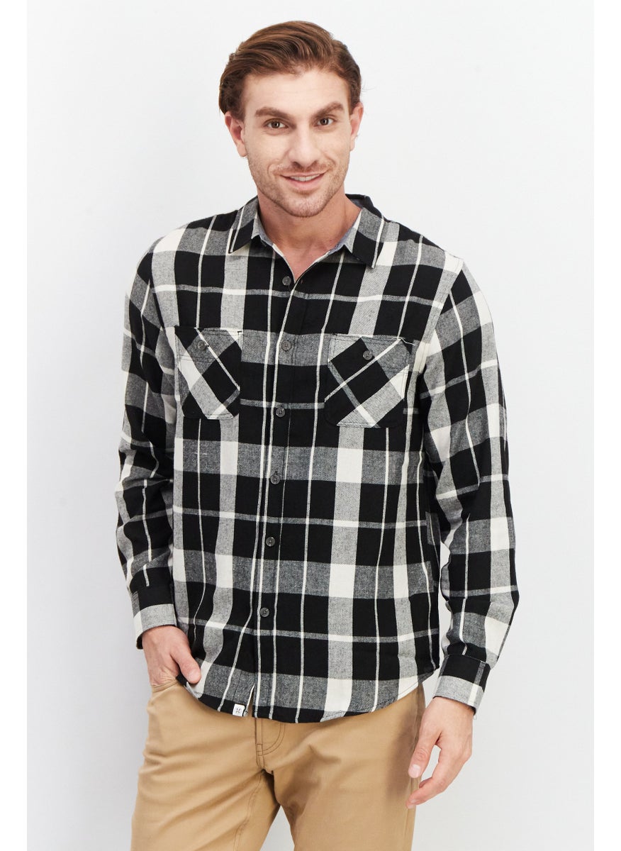 Men Regular Fit Long Sleeve Checked Casual Shirt, Black Combo - pzsku/Z4031A6C95A0FE4538587Z/45/_/1737642087/d5f136b3-7bfe-4fc8-bed8-004f65d952c9