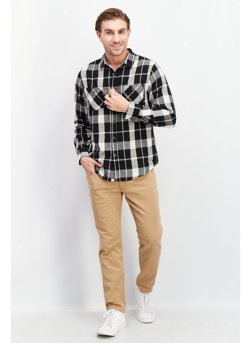 Men Regular Fit Long Sleeve Checked Casual Shirt, Black Combo - pzsku/Z4031A6C95A0FE4538587Z/45/_/1739110011/4e638a3e-5b1d-4947-847f-9b2449266f21