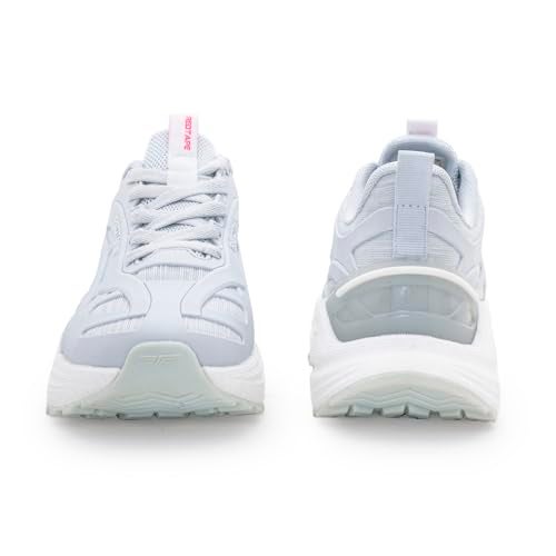 Red Tape Athleisure Sports Shoes for Women | Breathable Mesh, Lightweight Comfort, Lace-Up Fit & Stylish Performance White/Blue - Image 4