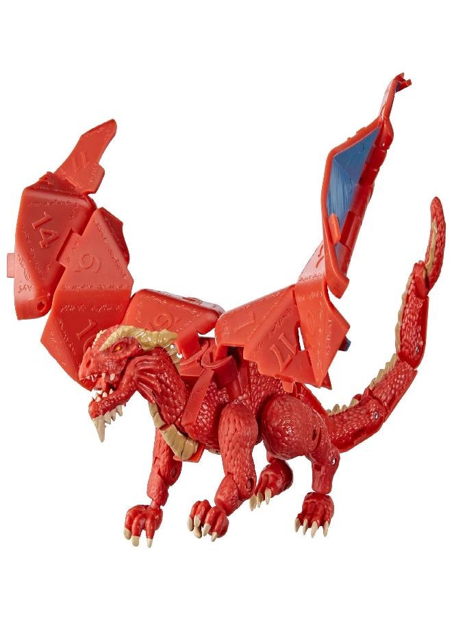 Dungeons & Dragons - Dungeons & Dragons Honor Among Thieves D&D Dicelings Red Dragon Themberchaud Collectible, Monster Dice Converting Giant d20 Action Figures Role Playing Dice (F5211) - Image 1