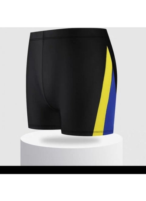 Swimming Trunks Men's Double-layer Sports Plus Size Five-point Trunks Swimming Trunks Quick-drying Hot Spring Swimming Trunks Racing Pants Wholesale-Color:Grey-