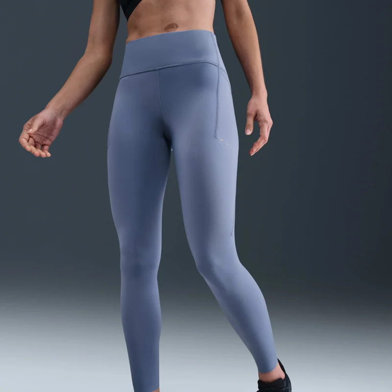 Nike Blue Women's Swift 7/8 Running Leggings for Women | Best Price UAE