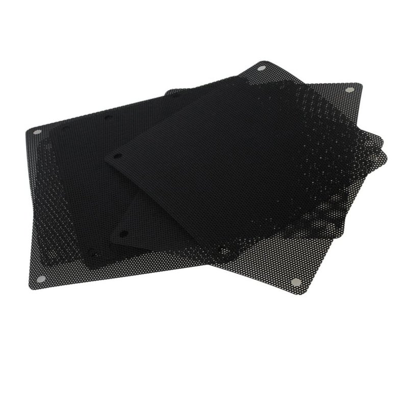 Black PVC Fan Covers For Computer Case 60Pcs Mesh Grills Dust Protection Easy Install - Image 5