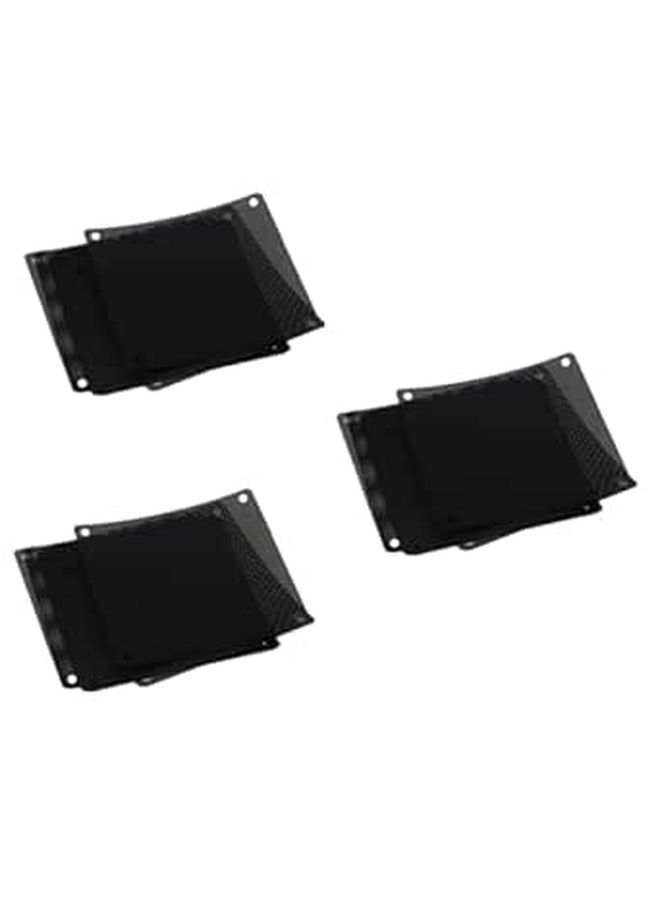 Black PVC Fan Covers For Computer Case 60Pcs Mesh Grills Dust Protection Easy Install - Image 1