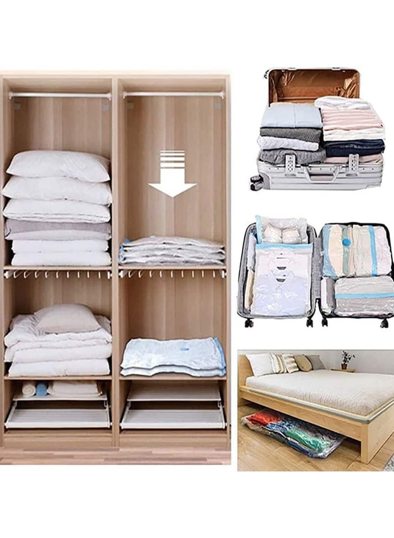 Beauenty Vacuum Storage Bags Large 6 pack with Suction Pump, 70 x 100 cm Reusable Compression Bags Space Saver, Vacuum Bag for Packing,Clothes, Bedding, Travel - Image 4