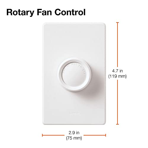 Lutron FSQ-2FH-DK Electronics Rotary On/Off Fan-Speed Control , White - Image 5