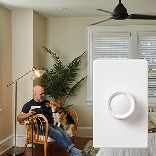 Lutron FSQ-2FH-DK Electronics Rotary On/Off Fan-Speed Control , White - Image 3